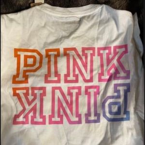 Long sleeve pink tee shirt